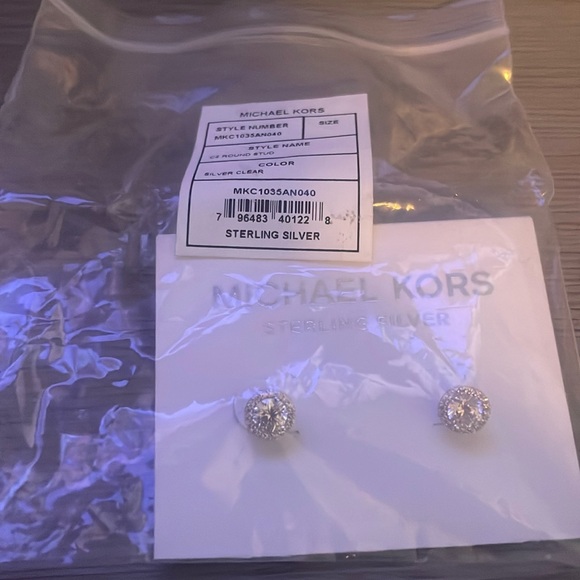 Sterling silver Michael Kors stud earrings - Picture 4 of 7